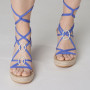 Връзки за сандали металик цвят Лила (снимка)